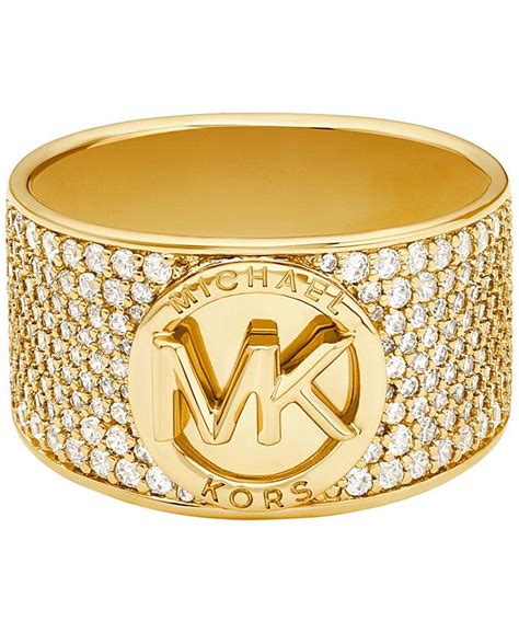 Michael Kors Pave Cigar Band Ring 